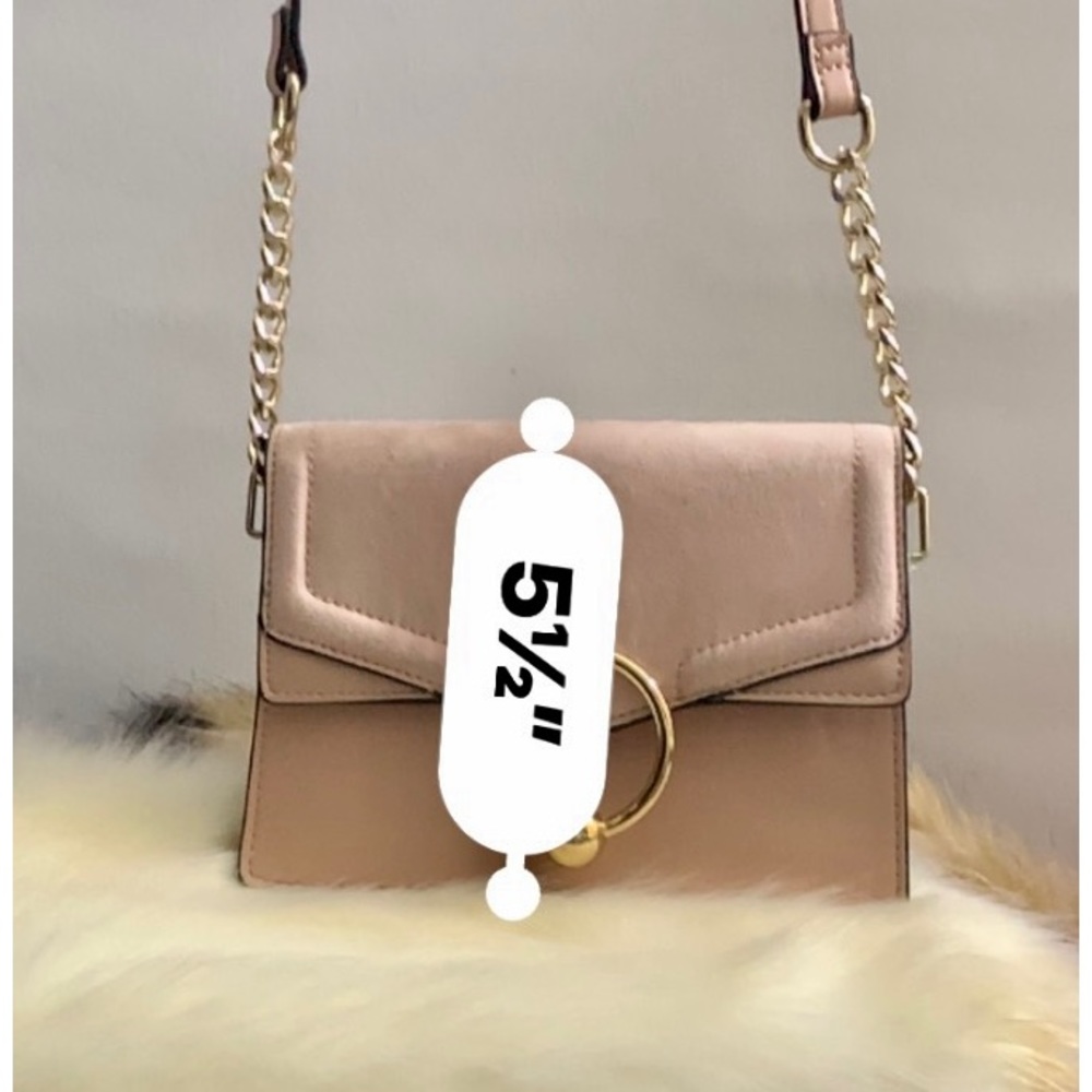 🍀 Topshop Bag Womens Leather Crossbody Shoulder Sling Clutch Gold Chain 🍀#TOP - Picture 12 of 16